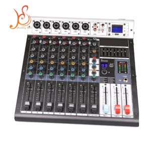 HSRGB12 10-Channel Mixing Console with 99 DSP Effects, 48V Phantom Power & 7-Band EQ for Studio Recording