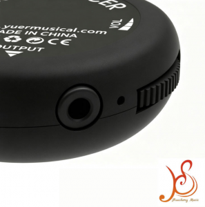 HUASHENG Piezo Vibration Transducer Pickup, ABS Housing Volume Adjustable Contact Pick‑up for Multi‑String Instruments Guitar Ukulele Violin Mandolin Banjo Instrument Transducer Accessory