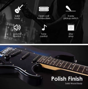 HUASHENG Trendy 39 Inch ST Guitar Electric OEM ODM High Quality Electric Guitar Musical Instrument for Beginners Professional