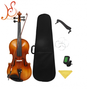 16‑Inch Solid Spruce Wood Viola, Ebony Fittings, 4/4 Handmade Violin for Beginner Grade Exam Performance