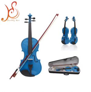 Pink 4/4 Handmade Violin Solid Spruce Wood Retro Matte High‑Quality for Adult Beginners Grade Examination Playing