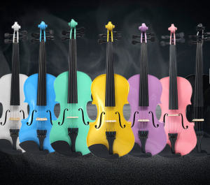 Solidwood Violin – Full Size Colorful Violin for Student Beginners