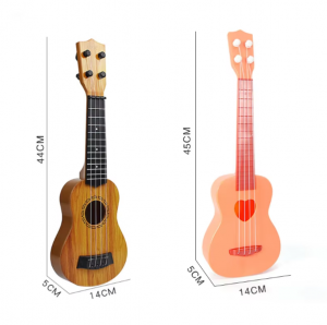 Popular Toy Musical Intstrument 4 Strings Ukulele Kid Educational Guitar Toy with Various Colors