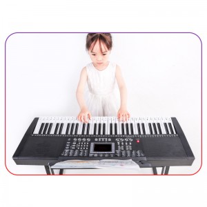 Smart Light-up 61 Keys Electric Organ Keyboard Instruments Teaching Function MP3 Playback Electric Piano for Beginners