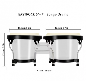 Hot Sale 6″ 7″ OEM Various Colors Ethereal Drum Kids Adults Beginners Bongo Drum for Sale