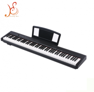 88 Keys Hammer Action Portable Digital Piano Keyboard, 128 Polyphony Reverb Effect, USB MIDI Function, Full‑Size Weighted Keys Digital Piano for Beginner