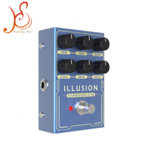 Huasheng Hallucination Guitar Multi-Effects Pedal, Analog Overdrive Distortion Simulation Mini Guitar Effect Pedal for Electric Guitar