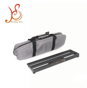 HSPR‑01S Guitar Pedalboard, Mini Aluminum Effect Pedal Board with Integrated Power Supply, Holds 5 Effects Pedals for Gig & Live Show