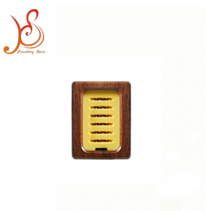Huasheng Wooden Guitar Pick Storage Box with Hygrometer, Portable Guitar Pick Holder Organizer for Guitar Players