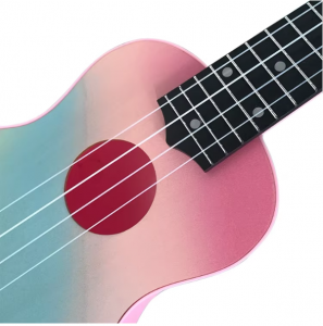 Wholesale 21Inch 4 Nylon String Toy Ukulele OEM ODM CUSTOM Carbon Fiber Ukulele Soprano for Kids Beginners