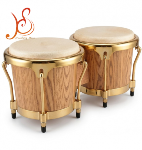 HUASHENG High-Quality African Djembe Drum, 7.5+8.5 Inch Natural Skin Bongo Percussion Instrument