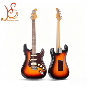 Factory Wholesale Carbonized ST Electric Guitar Poplar Solid Body Maple Neck Single Double Pickup Professional ST Electric Guitar for Adult Players Beginners Stage Performance
