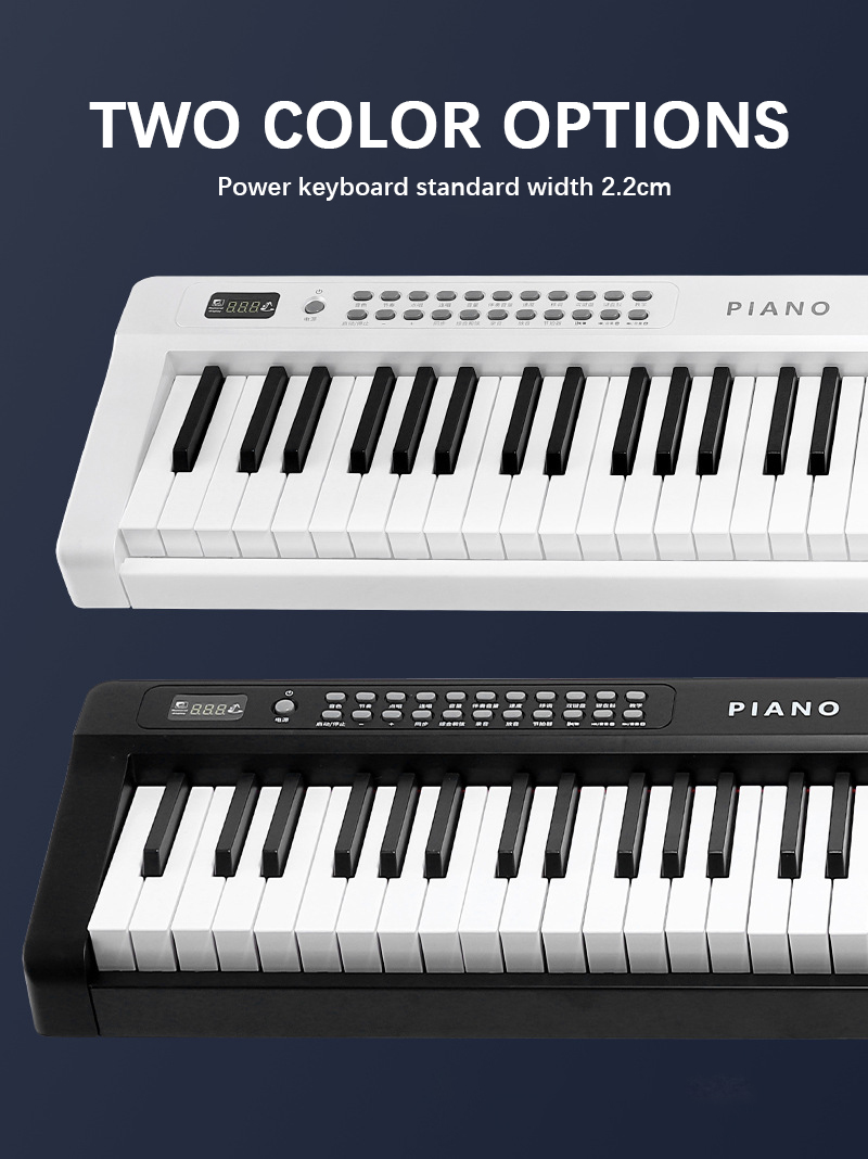 Standard Size Adults Piano 88 Key Electronic Keyboard Adults Intelligent  Electronic Keyboard Portable Music Soporte Teclado