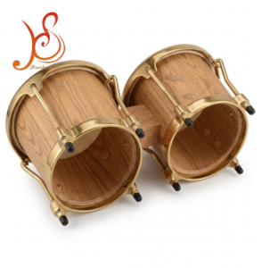 HUASHENG High-Quality African Djembe Drum, 7.5+8.5 Inch Natural Skin Bongo Percussion Instrument