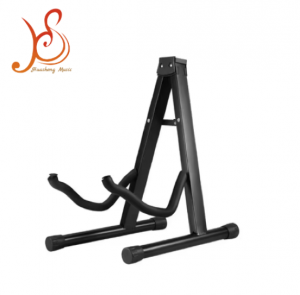 Durable Black A‑Frame Guitar Stand, Iron Sponge Padded Guitar Floor Holder for Acoustic and Electric Guitars, Sample Available Custom OEM