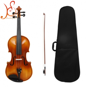 16‑Inch Solid Spruce Wood Viola, Ebony Fittings, 4/4 Handmade Violin for Beginner Grade Exam Performance