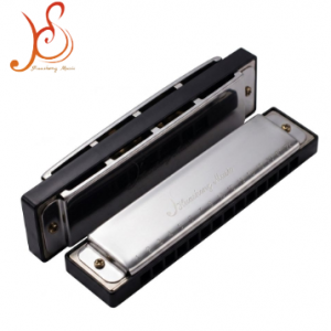 16 Hole 64 Tone Chromatic Harmonica, HUASHENG Premium Wind Musical Instrument for Beginner Learning & Stage Performance