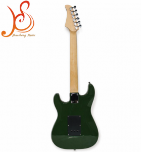 Factory 39 Inch 6 String ST Electric Guitar High Gloss Forest Green HSS Pickups Tremolo Bridge Maple Neck Rosewood Fretboard
