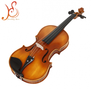 16‑Inch Solid Spruce Wood Viola, Ebony Fittings, 4/4 Handmade Violin for Beginner Grade Exam Performance