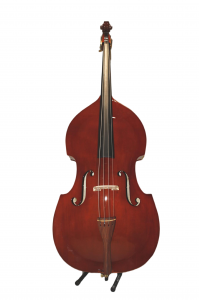 HUASHENG Premium String Bass 4/4 Size – Traditional Violin Shape Upright Bass for Jazz & Classical – Includes Bow & Gig Bag