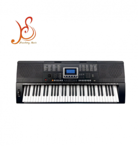 HUASHENG 61 Key Electronic Keyboard Piano, 300 Timbres 300 Rhythms LCD Display USB Player Teaching Digital Piano for Kids Beginners