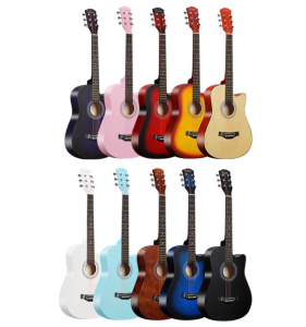 HUASHENG High Quality 39 Inch Electric Guitar Full Size Beginner’s Musical Instrument Kit With 25 Watt Amplifier