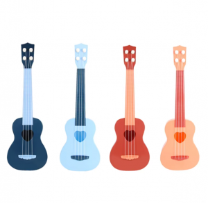 Popular Toy Musical Intstrument 4 Strings Ukulele Kid Educational Guitar Toy with Various Colors