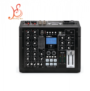 HSSK4 Professional 12-Channel Audio Mixer with Bluetooth, DSP Effects, Feedback Suppression, 48V Musical Instrument Audio Mixer